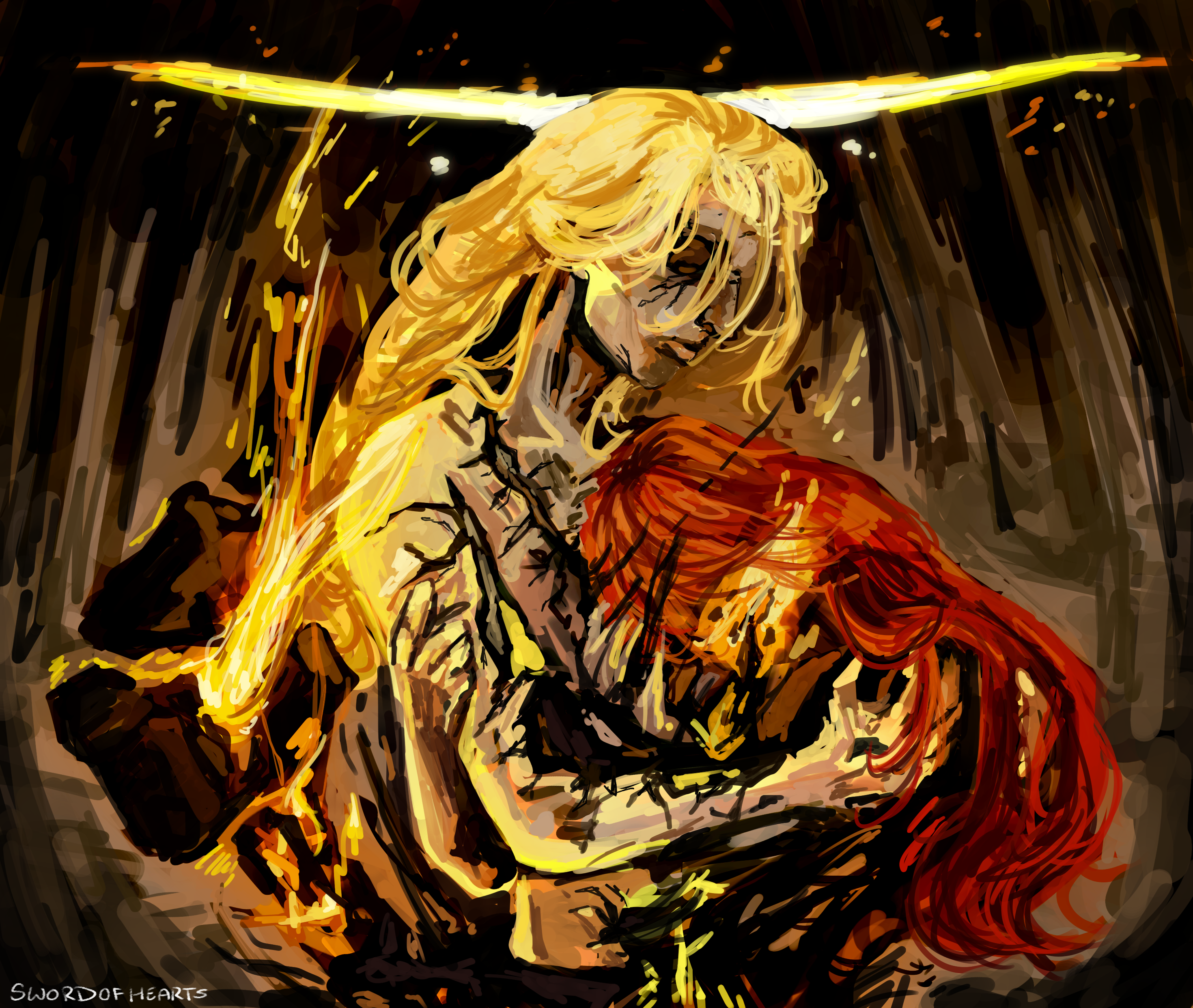 marika embracing radagon, merging the two together